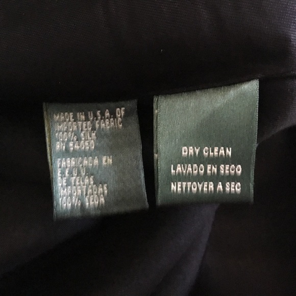 Vintage RALPH LAUREN black tan silk Tweed coat 16 - Picture 6 of 7